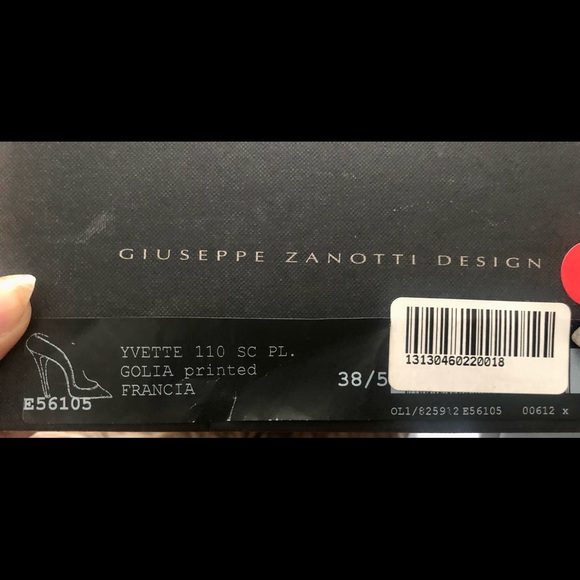 BNIB Giuseppe Zanotti Yvette Python Print Leather Pump Heels Size 38.5 - Picture 2 of 6